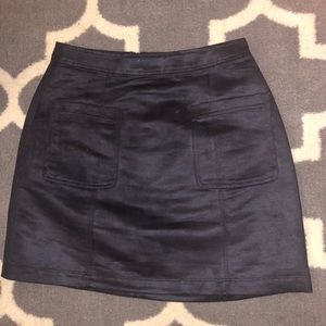 Old Navy Suede black skirt